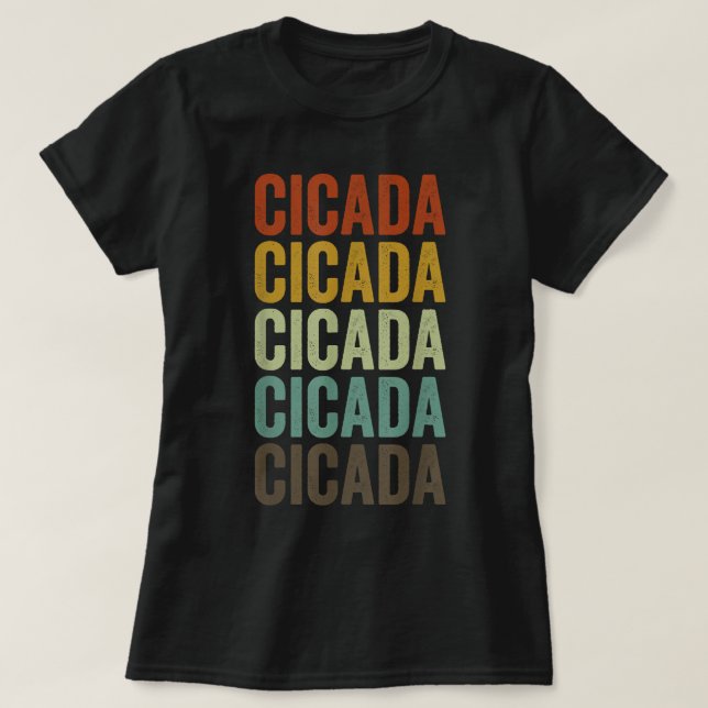 Camiseta Cicada Retro (Frente do Design)