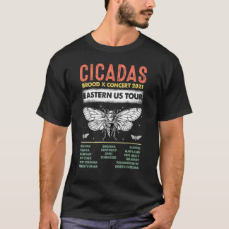 Camiseta Cicada Summer Brood X Magicada 2021 Eua