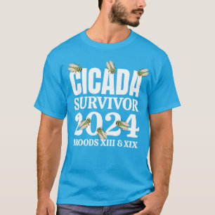 Camiseta CICADA SURVIVOR 2024 Broods XIII XIX
