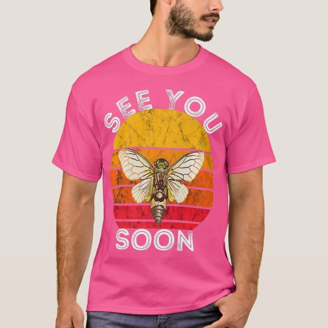 Camiseta Cicada Vejo Você Em Breve, Magicada Brood Insect (Frente)