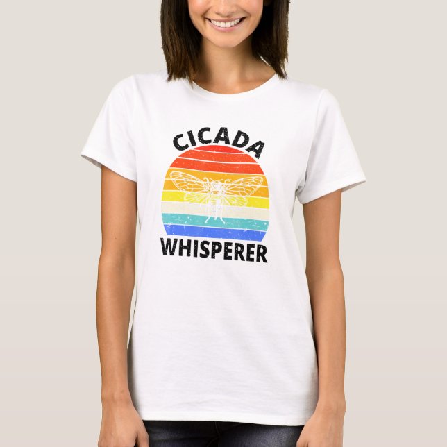 Camiseta Cicada Whisperer 2021 Entomol de Insetos de Brood  (Frente)