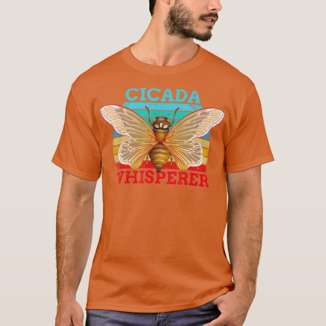 Camiseta Cicada Whisperer Cicadas enxame Brood X 2021 homen (Frente)