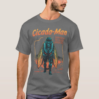 Camiseta CicadaMan Sobrevivente Do Apocalipse Da Cigarra In