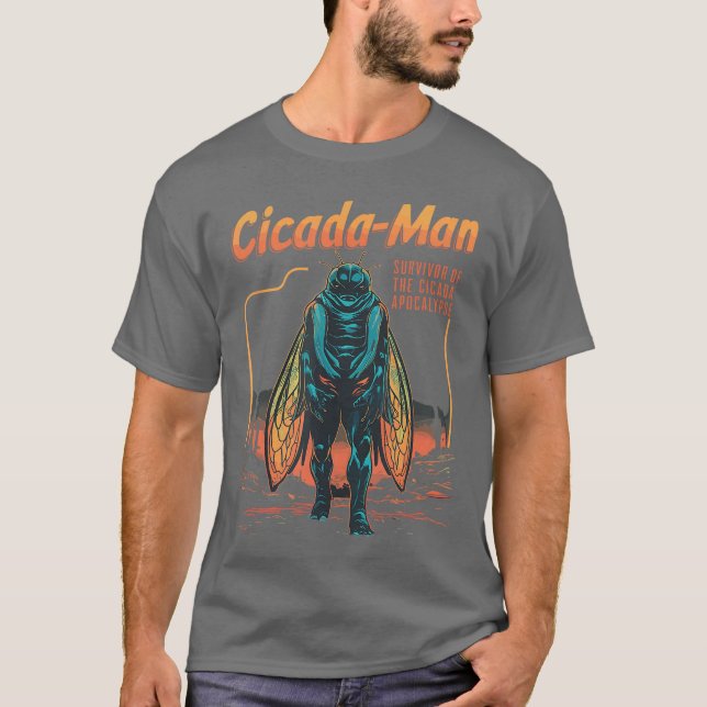 Camiseta CicadaMan Survivor Ofhe Cicada Apocalypse Insect C (Frente)