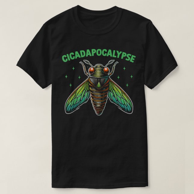 Camiseta Cicadapocalypse Regresso Epic das Cicadas (Frente do Design)