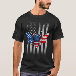 Camiseta Cicadas American Flag Cicada Reunião 4 de julho