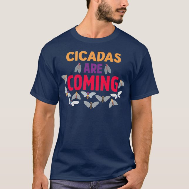 Camiseta Cicadas estão chegando do enxame Brood X 2021, usa (Frente)