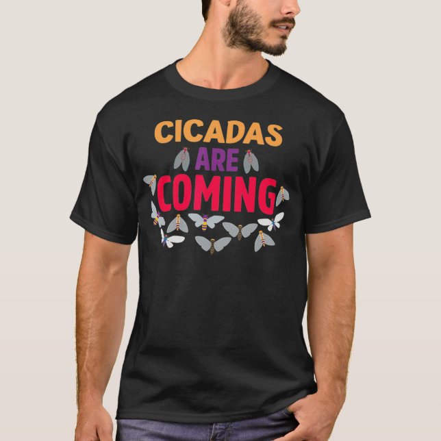 Camiseta Cicadas estão chegando do enxame Brood X 2021, usa (Frente)