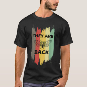 Camiseta Cicadas São Estilo De Vintagem De Volta Insetos Em