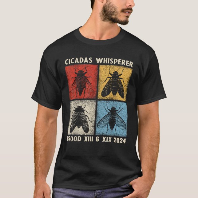 Camiseta Cicadas Whisper Cicada Invasão 2024 Brood XIII Br (Frente)
