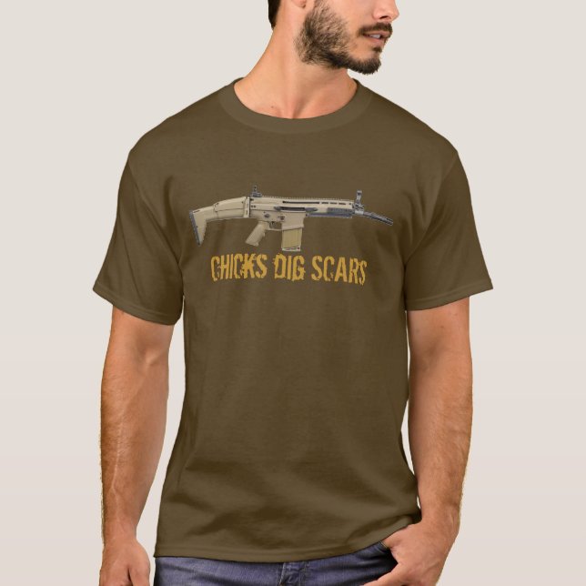 Camiseta Cicatrizes da escavação dos pintinhos (FN) (Frente)