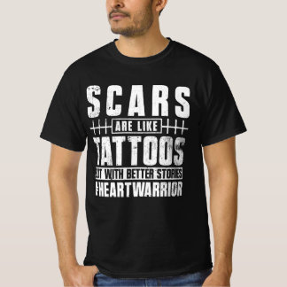 Camiseta Cicatrizes De Sobrevivência De Cirurgia Aberta São