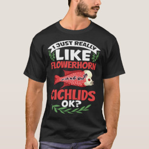 Camiseta Cichlid Fish Cichlid Aquarium Comida Proprietário