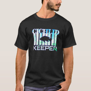 Camiseta Cichlid Keeper Espalhando Aquário Cichlive Fish B