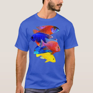 Camiseta Cichlides Africanos Criadores de Cichlid Peacock
