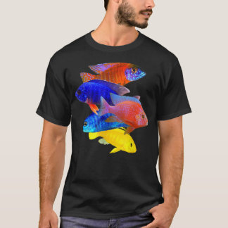Camiseta Cichlides Africanos Criadores de Cichlid Peacock