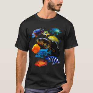 Camiseta Cichlids African Cichlid Oscar Parrot Ram Cichlids