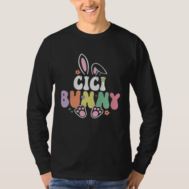 Camiseta Cici Bunny Women Easter Day Rabbit Grandma Family  (Frente)