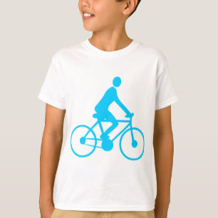 Camiseta Ciclagem - azul-céu