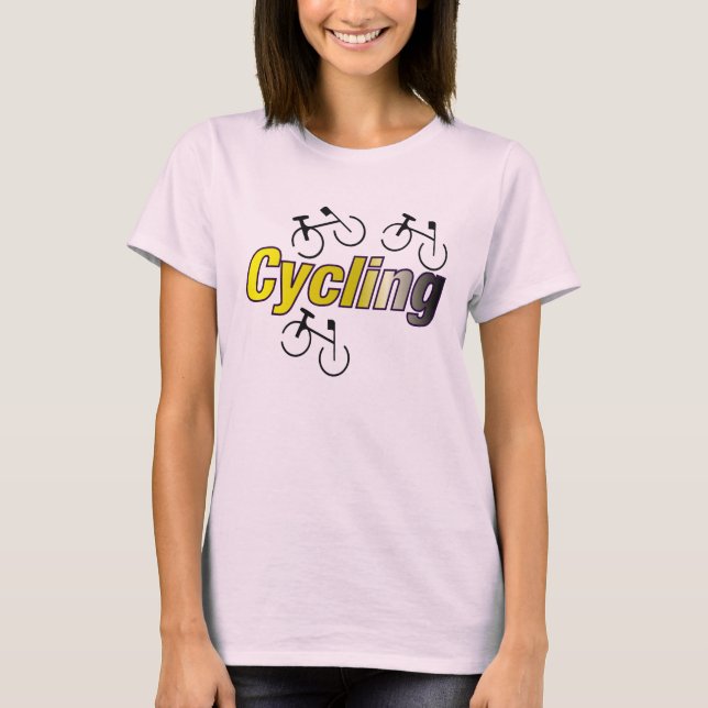 Camiseta Ciclagem com bicicleta (Frente)