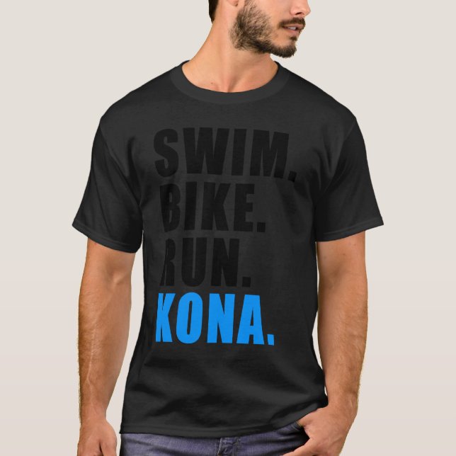 CAMISETA CICLAGEM DE NADAÇÃO EM KONA 2023 TRIATLETE MENS (Frente)