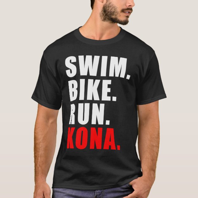 CAMISETA CICLAGEM DE NADAÇÃO EM KONA 2023 TRIATLETE MENS (Frente)