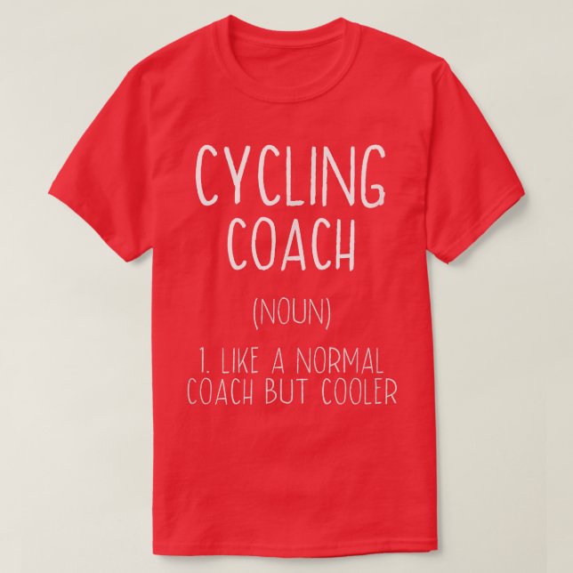 Camiseta Ciclagem Definição de Treinador Engraçado Ciclista (Frente do Design)