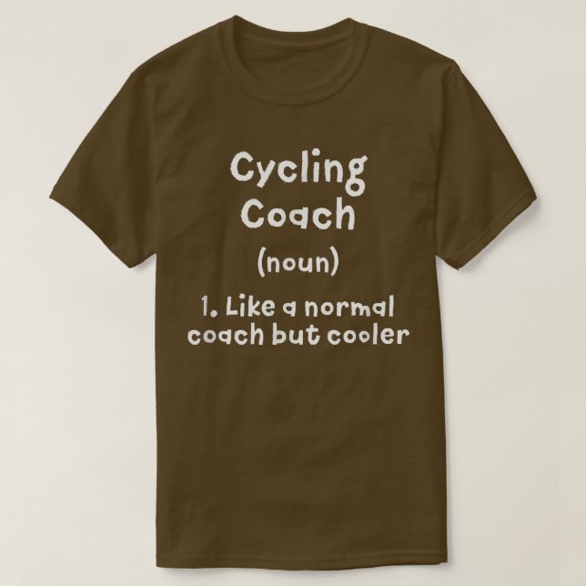 Camiseta Ciclagem Definição de Treinador Engraçado Ciclista (Frente do Design)