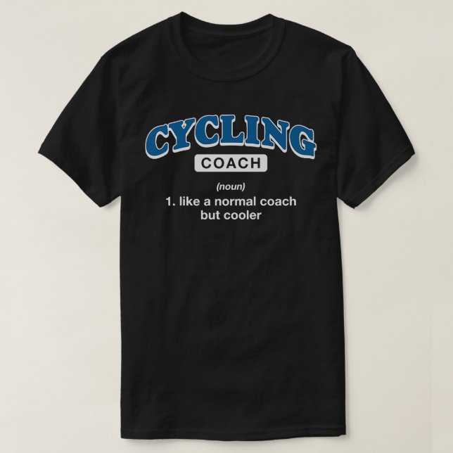 Camiseta Ciclagem Definição de Treinador Engraçado Ciclista (Frente do Design)