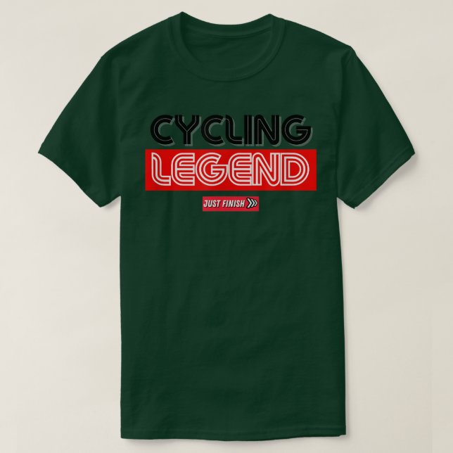 Camiseta Ciclando Legenda - Motivação de Ciclagem - Apenas  (Frente do Design)