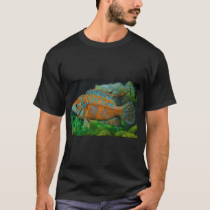 Camiseta Ciclídeo de borda preta