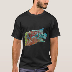 Camiseta Ciclídeo Flowerhorn peixe de aquário de água doce