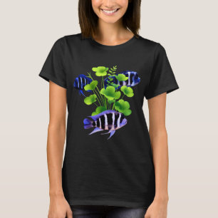 Camiseta Ciclídeos Frontosa Peixes de Água Doce Aquário Pei