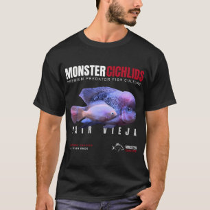 Camiseta Ciclídeos Monstros Par de Reprodução Vieja Ciclíde
