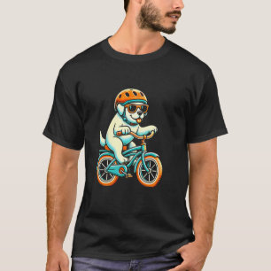 Camiseta Ciclismo Andando de Bicicleta Labrador Cachorro