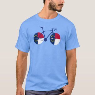 Camiseta Ciclismo da bandeira de North Carolina