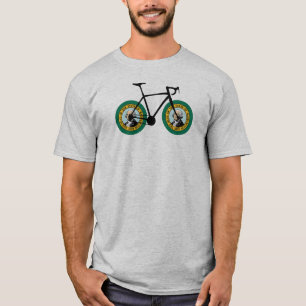 Camiseta Ciclismo da bandeira de Washington