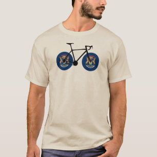 Camiseta Ciclismo de Bandeira do Michigan