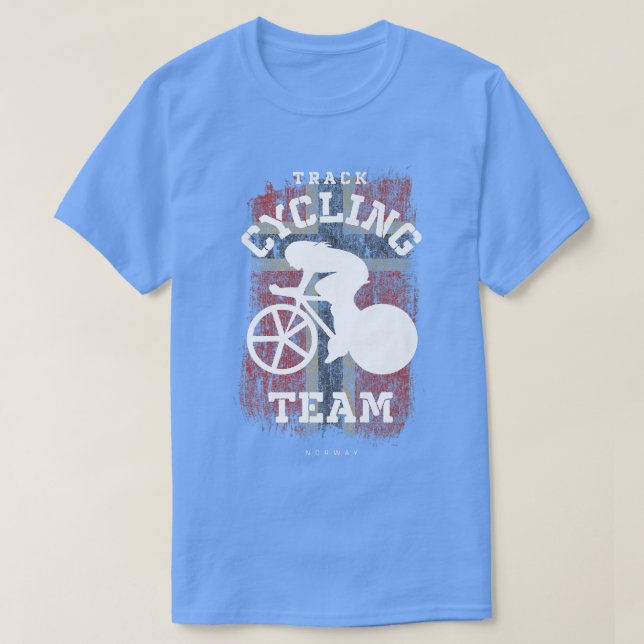 Camiseta Ciclismo de bicicleta na estrada na Noruega (Frente do Design)