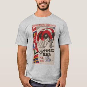 Camiseta Ciclismo de design retro do art deco dos anos 30