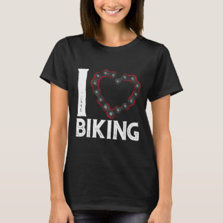 Camiseta Ciclismo de Montanha Bicicleta Eu Amo Pedalar