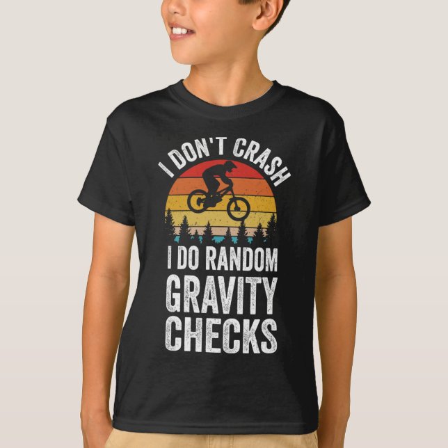 Camiseta Ciclismo de Montanha Eu Não Sofro Acidentes Faço V (Frente)