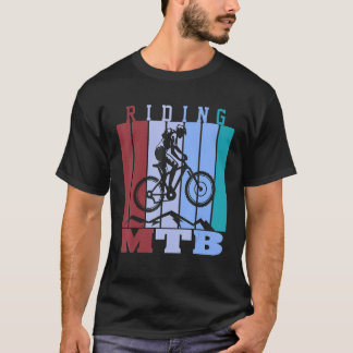 Camiseta Ciclismo de Montanha Nunca Fica Mais Fácil Downhil