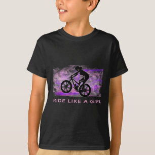 Camiseta Ciclismo de Montanha Pedale Como Uma Garota Mtb Mu