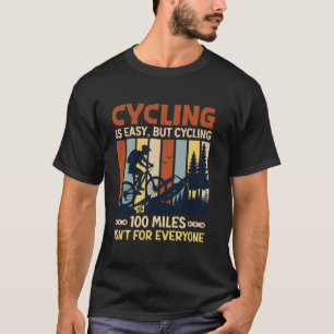 Camiseta Ciclismo É FÁCIL DE ANDAR DE BICICLETA MAS 100 MIL