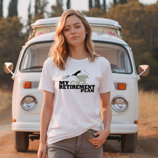 Camiseta Ciclismo é meu plano de aposentadoria (Criador carregado)