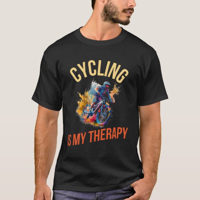 Camiseta Ciclismo É Minha Terapia (Frente)