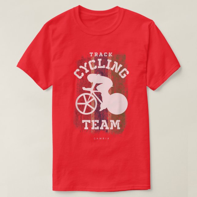 Camiseta Ciclismo em bicicleta na estrada Gâmbia Velocidade (Frente do Design)