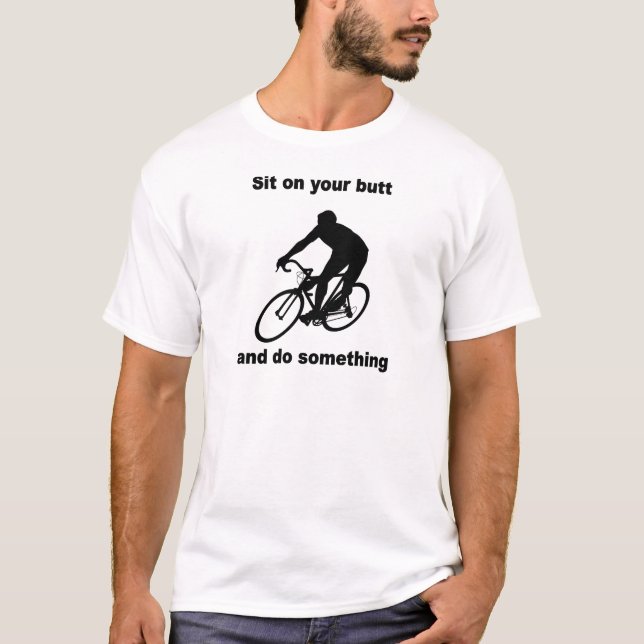 Camiseta Ciclismo engraçado (Frente)