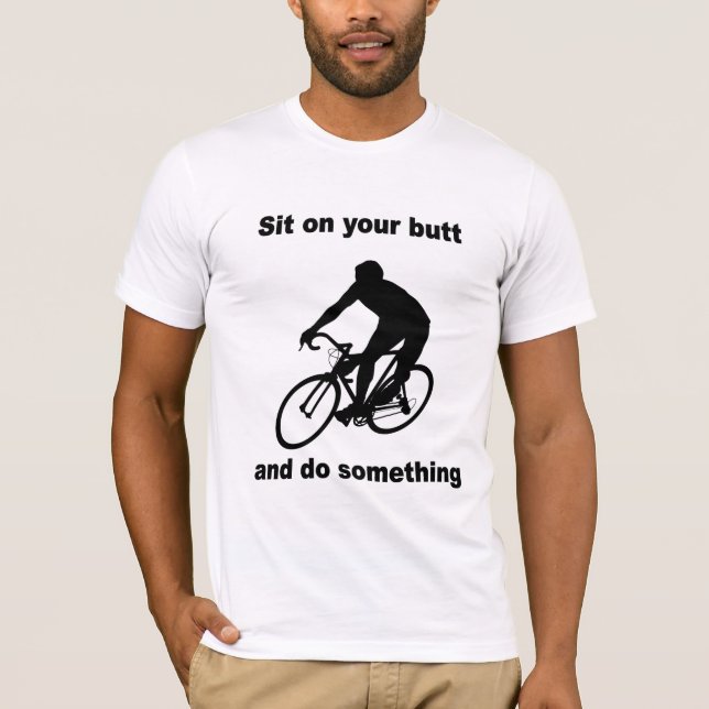 Camiseta ciclismo engraçado (Frente)